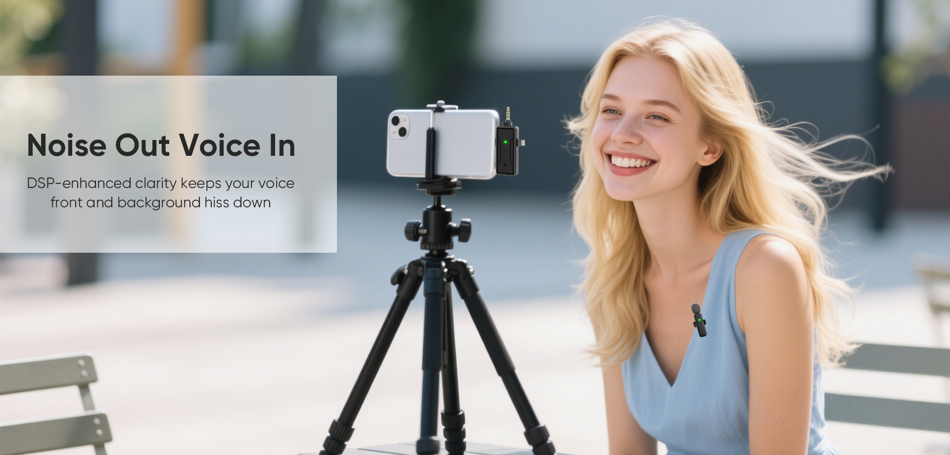 Freedom to move untethered by cables--Taoolp wireless microphone