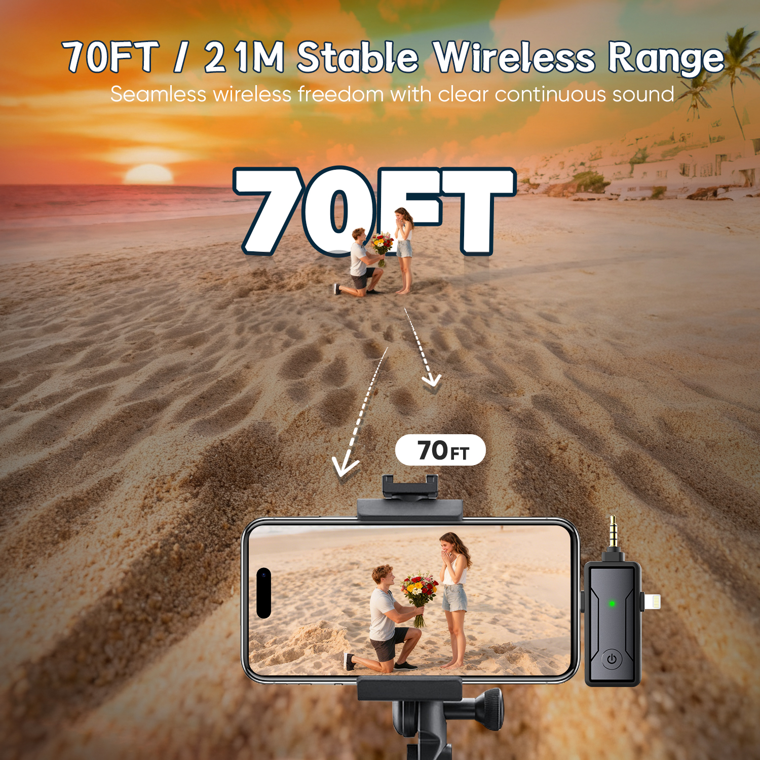 70FT Working Distance